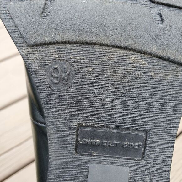 Vintage 90s y2k Bratz Black Vegan Leather Platform Oxford Chunky Heel Loafers - Picture 10 of 10